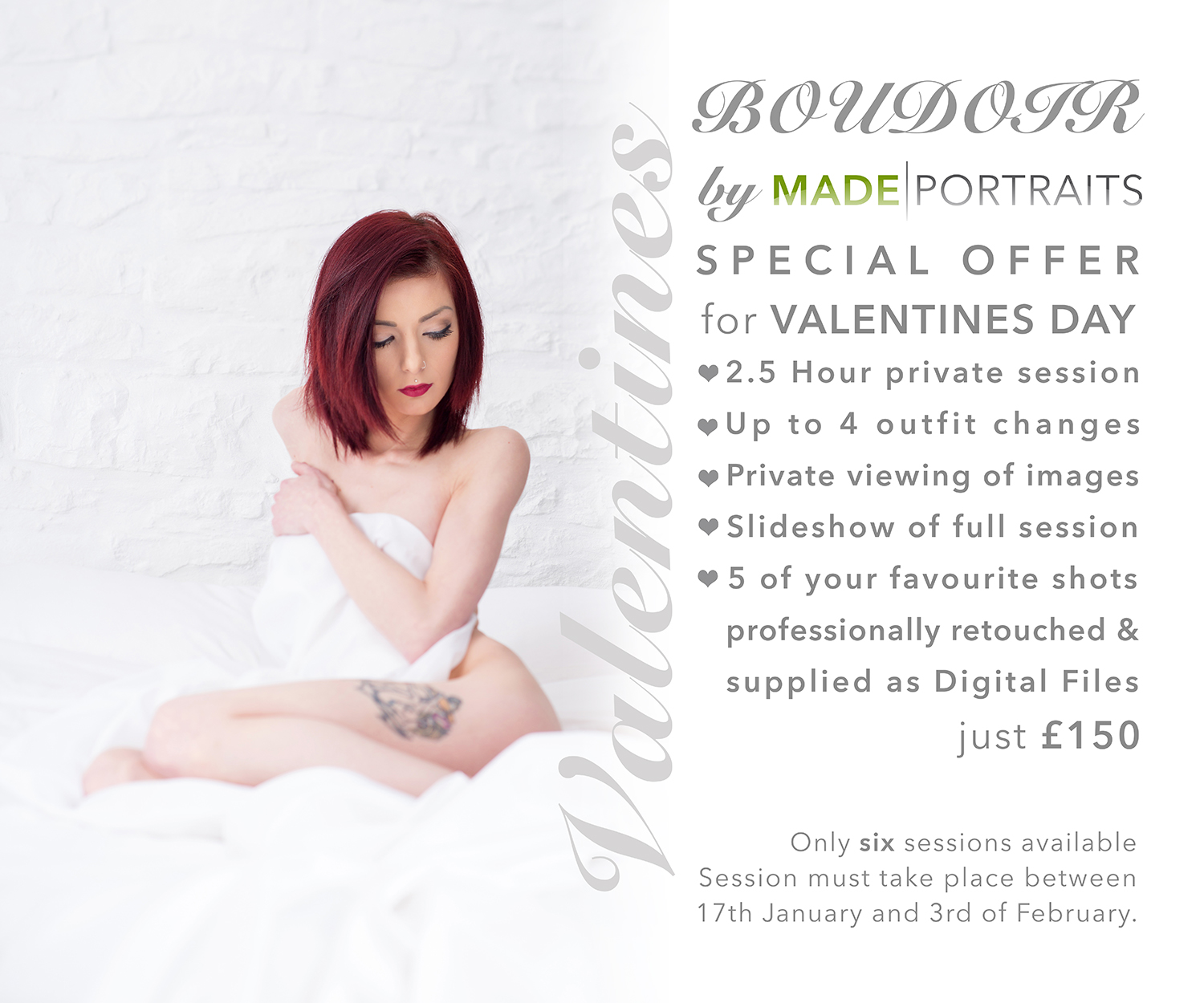 Limited Valentines Day Boudoir Offer